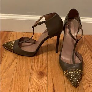Army Green Gucci Heels